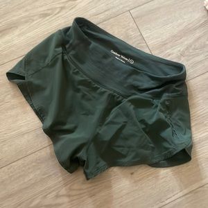 Green OV Running Shorts